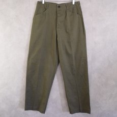 画像1: 40's U.S.NAVY N-3 Cottontwill Trousers W31 (1)