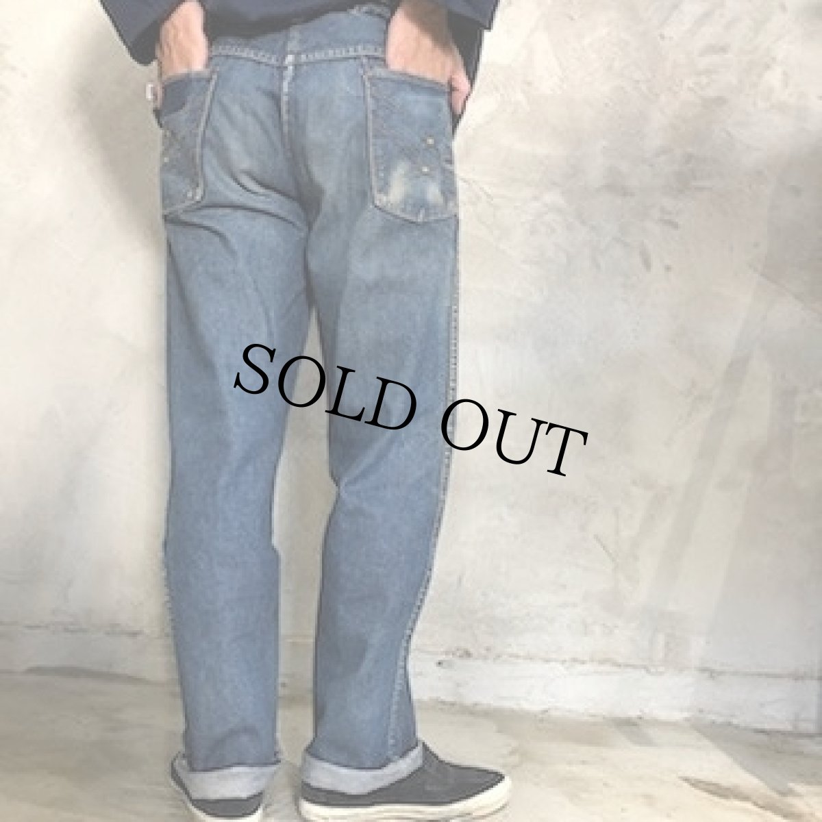 画像4: 60's STORE BRAND 5ポケットデニムパンツ W33 (4)