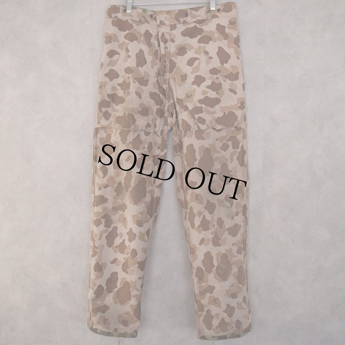 画像4: 40's USMC ダックハンターカモ HBT Trousers W35 (4)