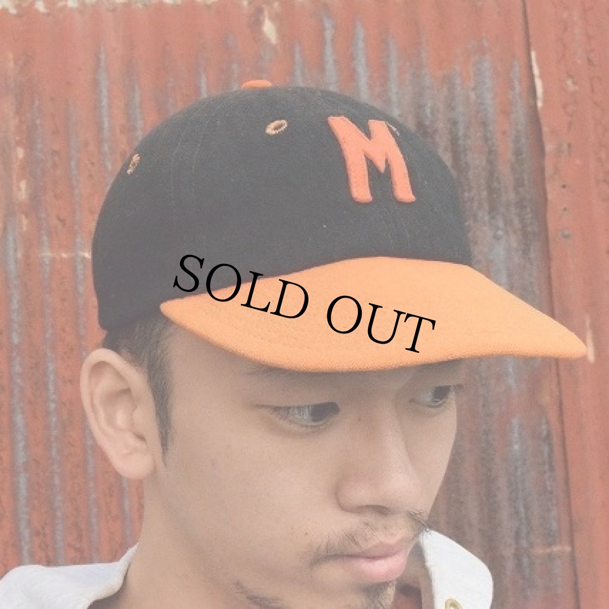 画像2: VINTAGE フェルトパッチ 2トーンウールキャップ (2)