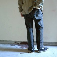 画像4: 50's FRANCE LE MONT Black Moleskin Work Trousers W35 (4)