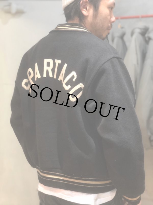 60's BLK×WHT チェーンステッチ Award Jacket60年代 スタジアム