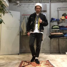 画像4: 60's BLK×WHT チェーンステッチ Award Jacket (4)