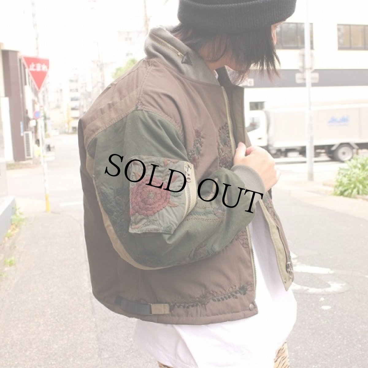 画像7: ink "HIDE FLOWER FLIGHT JKT" KHAKI 【M】 (7)