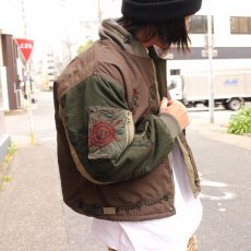 画像7: ink "HIDE FLOWER FLIGHT JKT" KHAKI 【M】 (7)