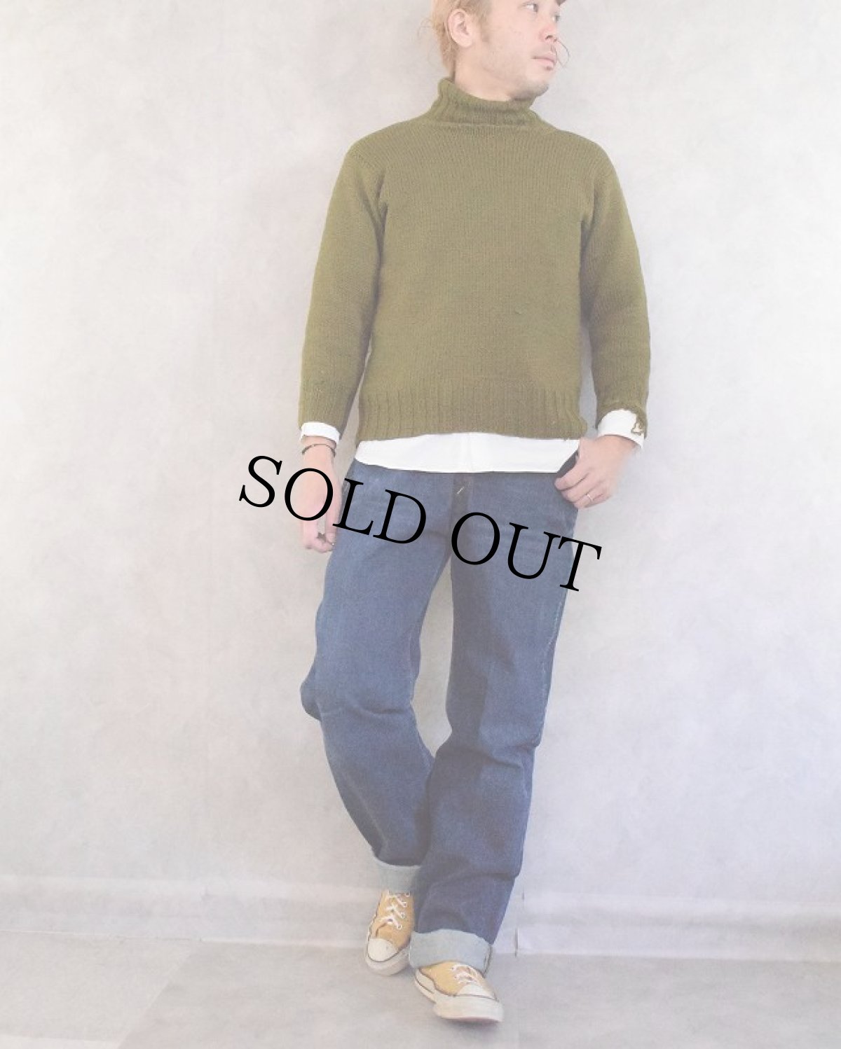 画像3: 70's LEVI'S 517-0217 BIGE デニムパンツ W37 (3)