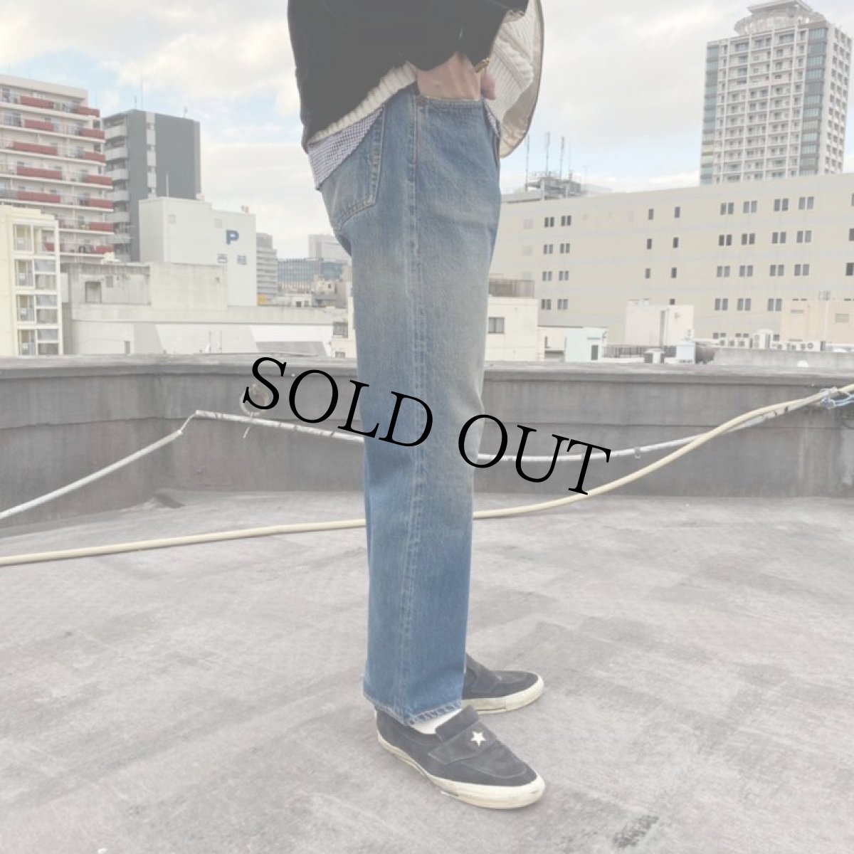画像5: 60's LEVI'S "501 501" BIGE ダブルネーム デニムパンツ W30 (5)