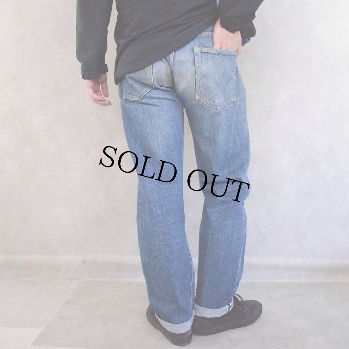 画像7: 60's LEVI'S 501 BIGE TYPE デニムパンツ W33 (7)