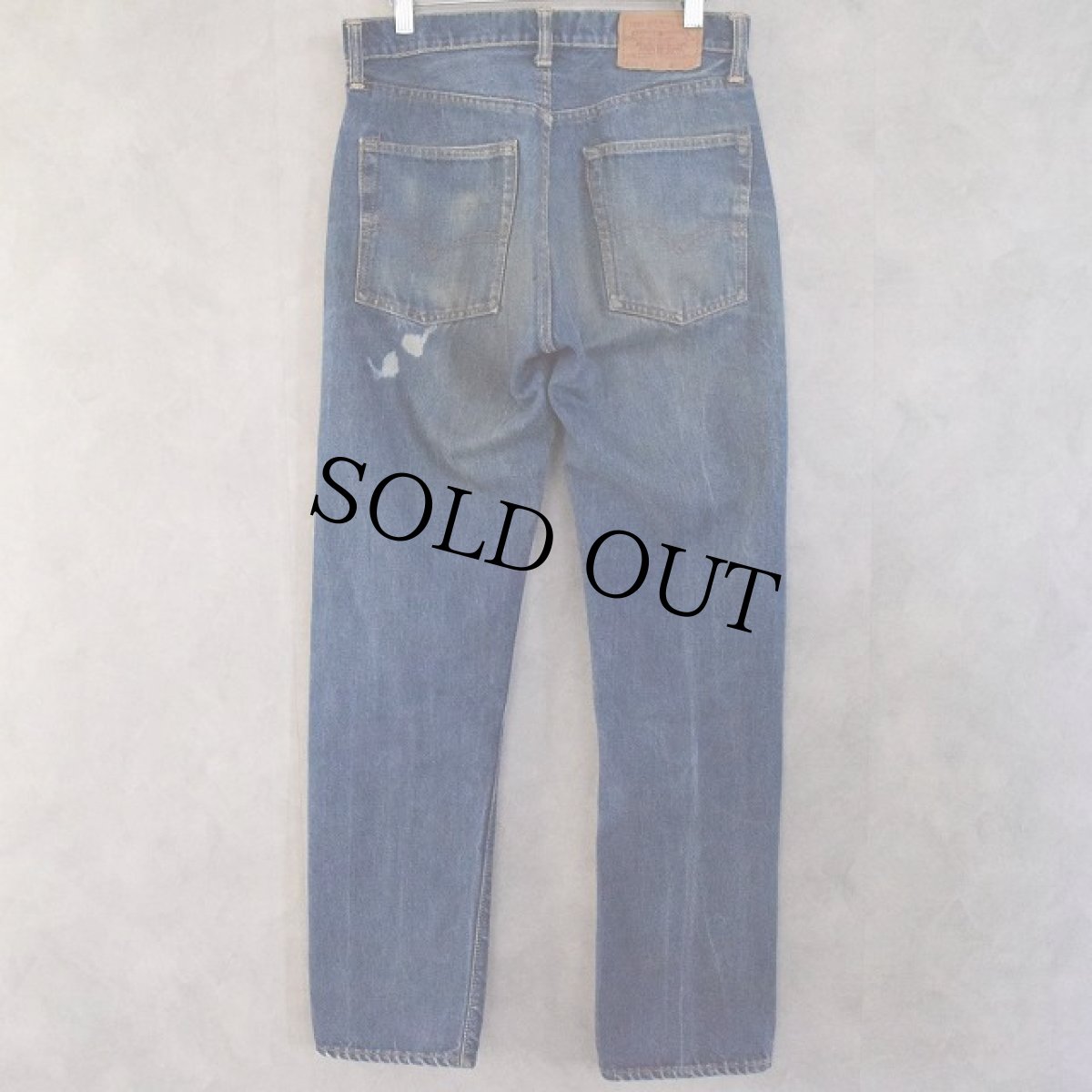 画像7: 70's LEVI'S 505-0217 BIGE デニムパンツ 大文字表記 W31 (7)