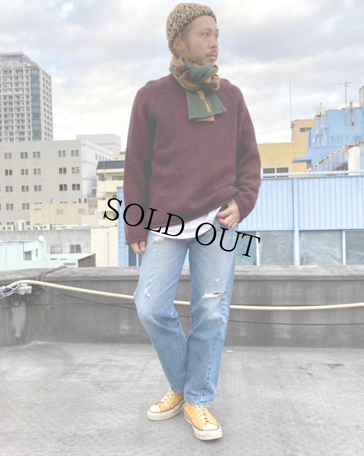 画像2: 60〜70's LEVI'S 501 BIGE デニムパンツ W32 (2)