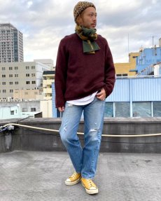 画像2: 60〜70's LEVI'S 501 BIGE デニムパンツ W32 (2)