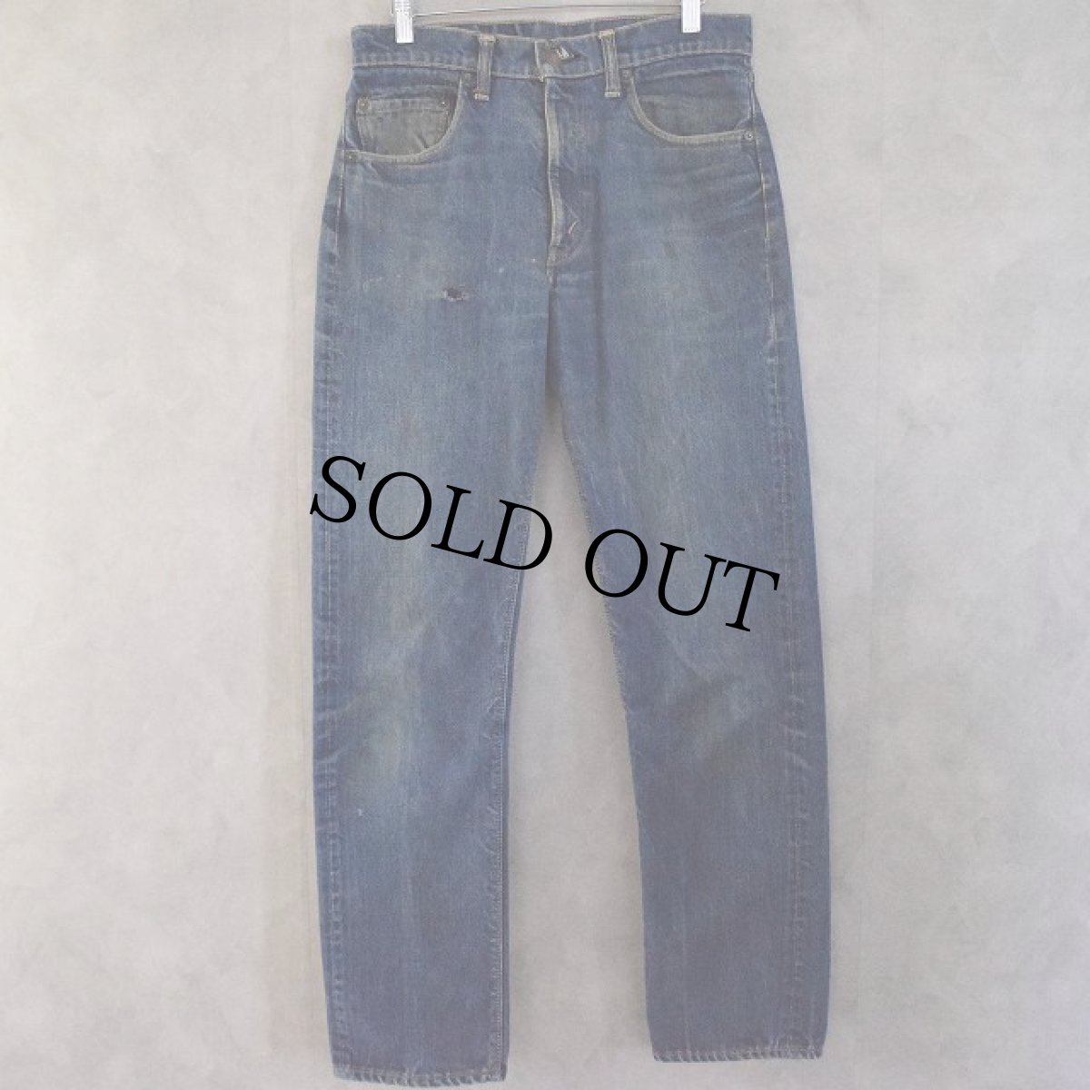 画像6: 70's LEVI'S 505-0217 BIGE デニムパンツ 大文字表記 W31 (6)