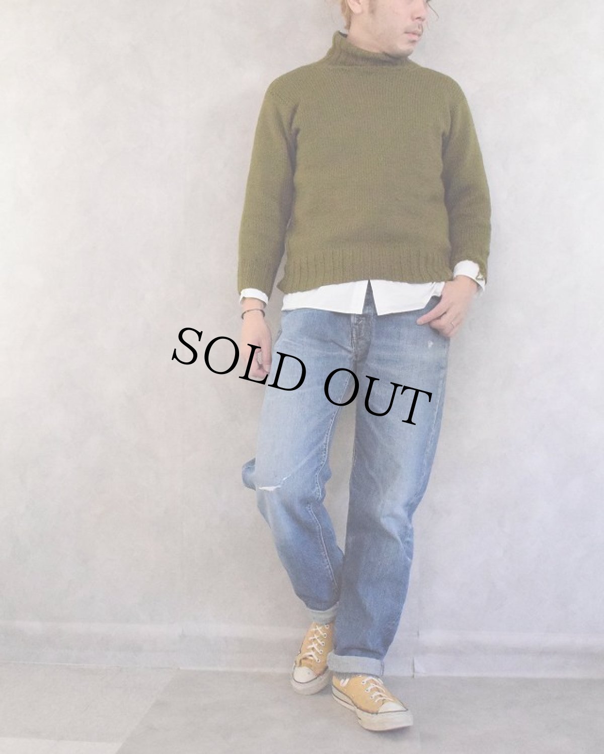 画像3: 60〜70's LEVI'S 505 BIGE デニムパンツ W36 (3)