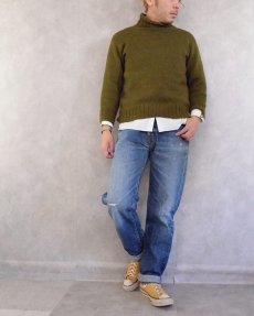 画像3: 60〜70's LEVI'S 505 BIGE デニムパンツ W36 (3)