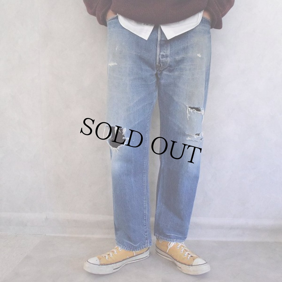 画像4: 70's Levi's 501 66前期 デニムパンツ W39 (4)