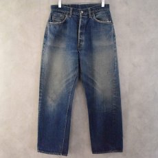 画像7: 60's LEVI'S "501 501" BIGE ダブルネーム デニムパンツ W30 (7)