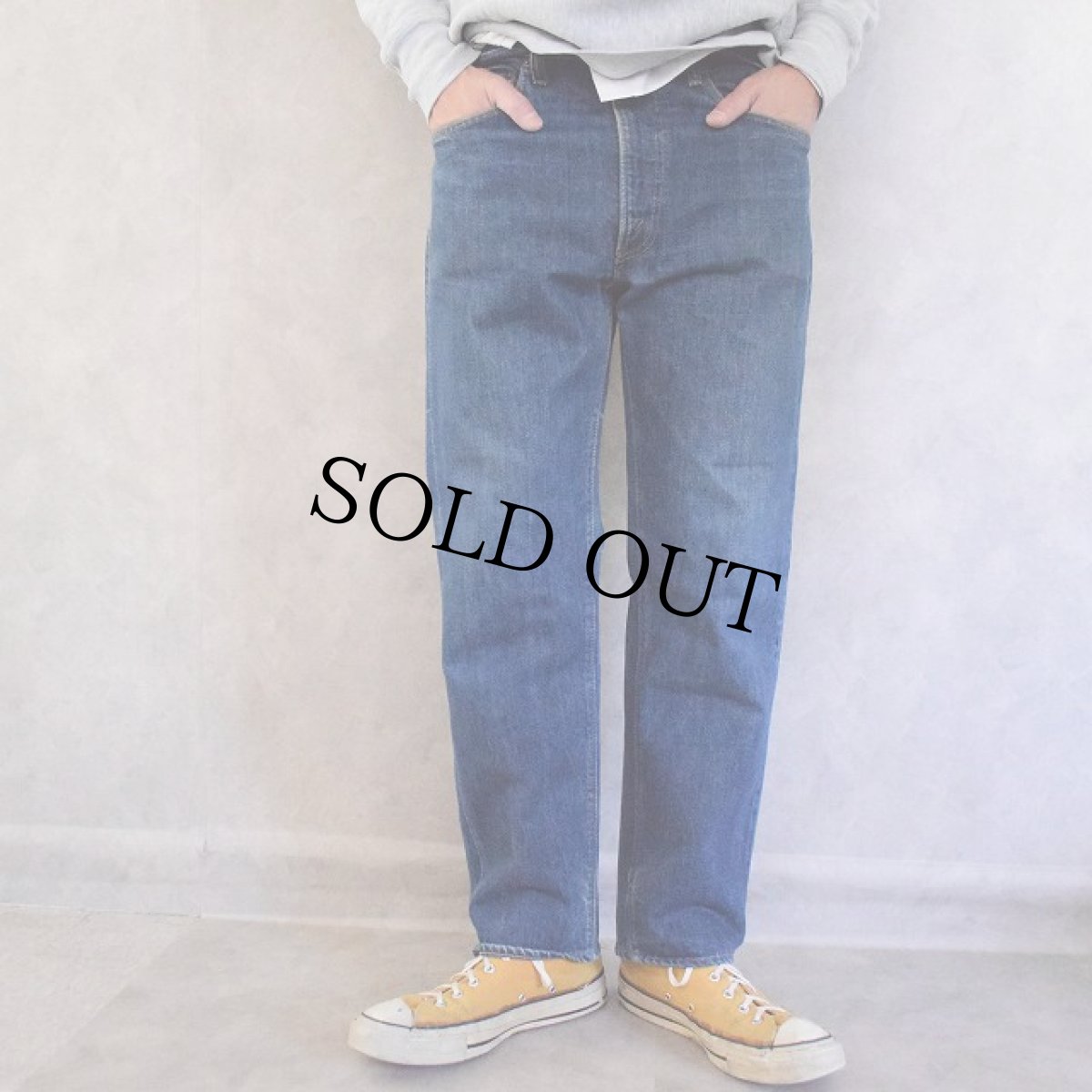 画像1: 70's Levi's 505-0217 66single デニムパンツ W35 (1)