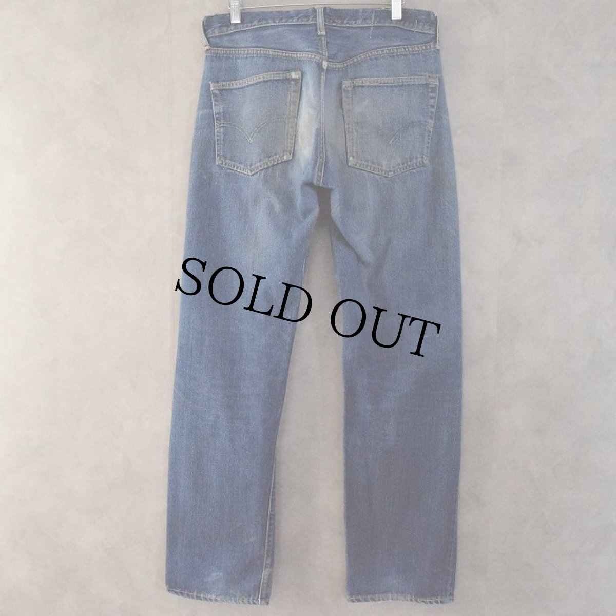 画像2: 60's LEVI'S 501 BIGE TYPE デニムパンツ W33 (2)