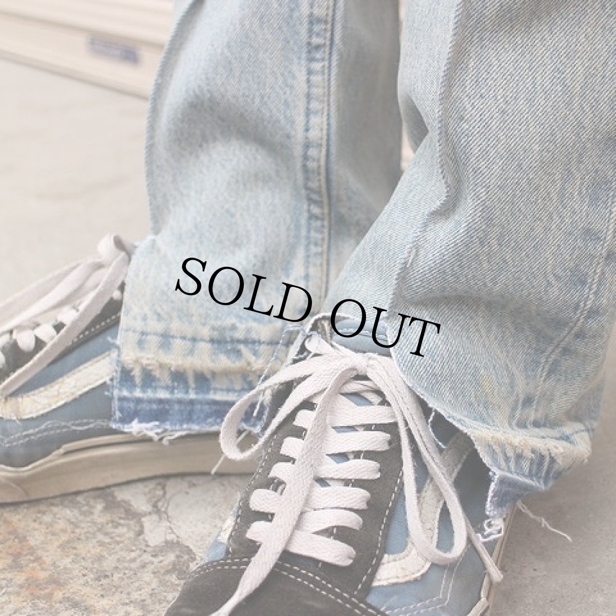 画像5: Feeet2nd ORIGINAL Levi's 501 USA製 Remake Center Press Denim Pants W30 (5)