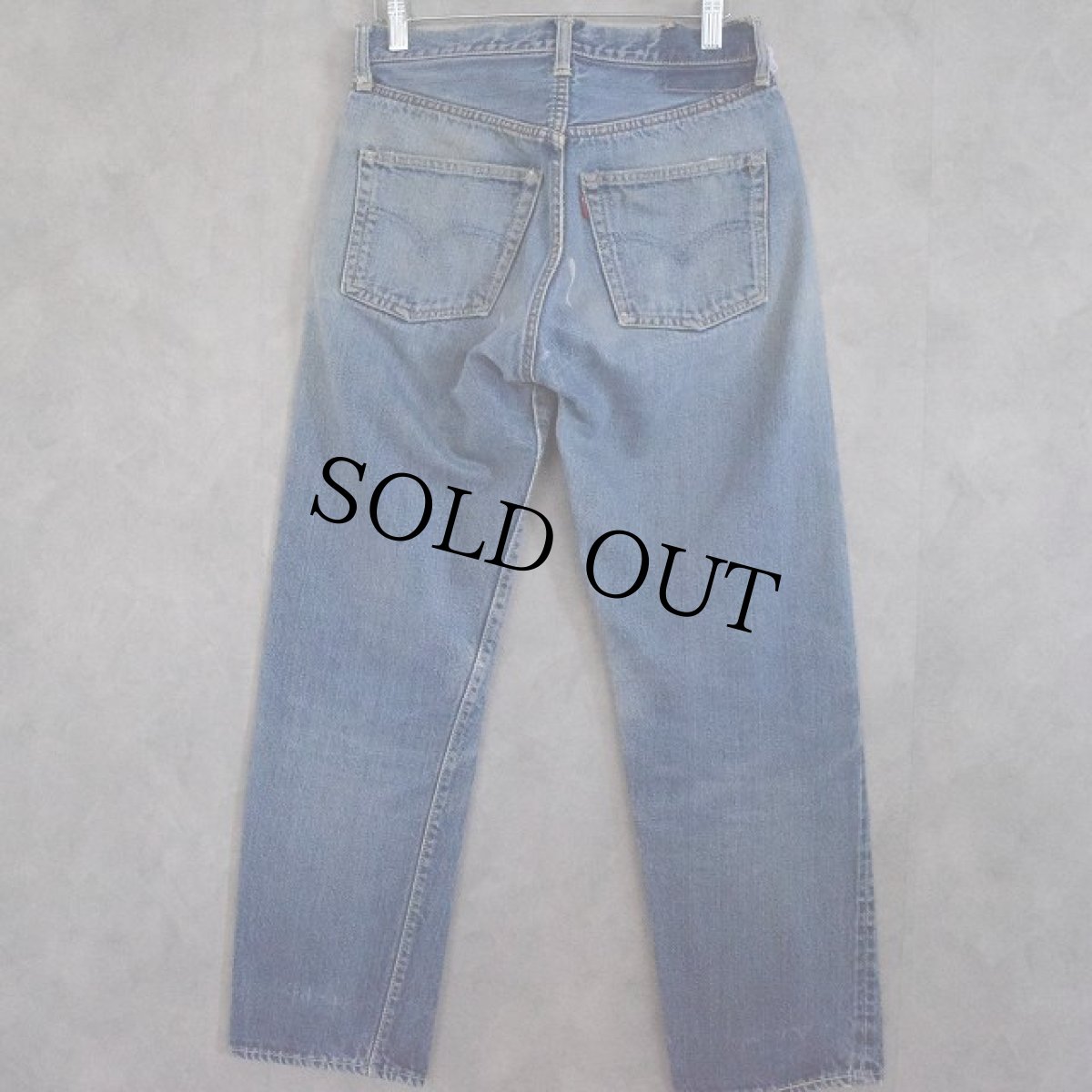 画像2: 60's Levi's 501 BIGE デニムパンツ ウエストシングル W29 (2)