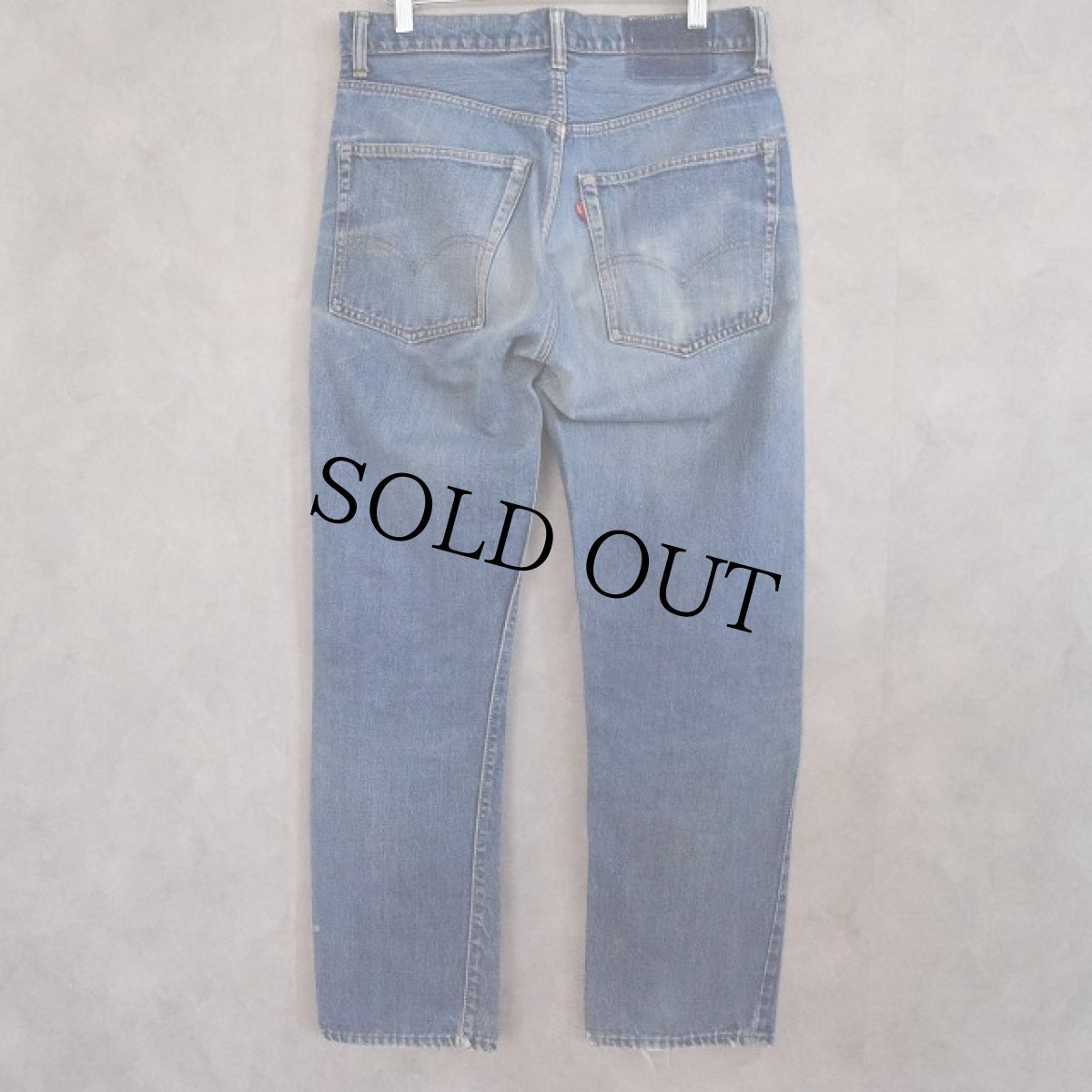 画像8: 60〜70's LEVI'S 505 BIGE デニムパンツ W32 (8)