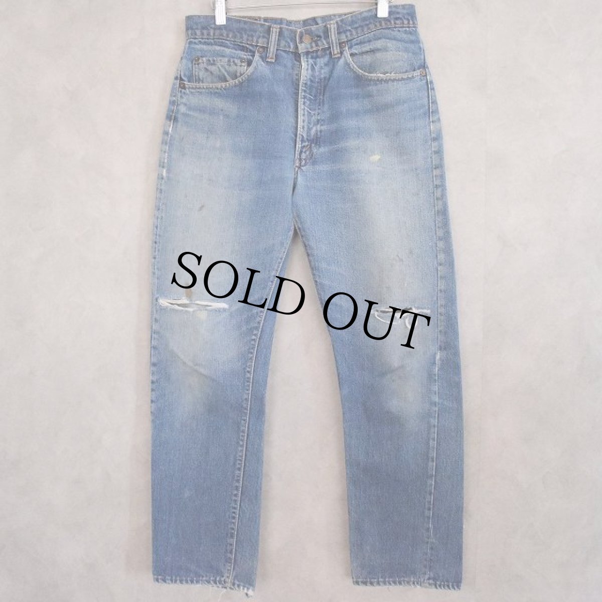 画像7: 60〜70's LEVI'S 505 BIGE デニムパンツ W32 (7)