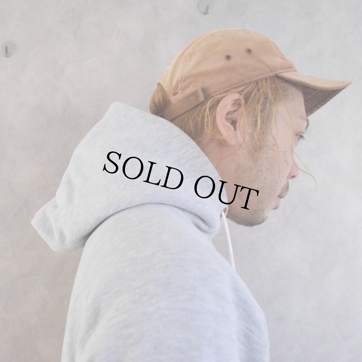 画像3: 70's Champion REVERSE WEAVE 単色タグ 染み込みプリント スウェットフーディ L (3)