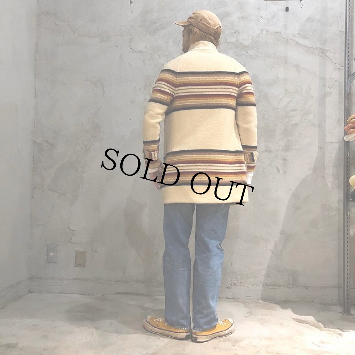 画像3: 30〜40's EVER WARM ネイティブ柄 RAG JACKET (3)