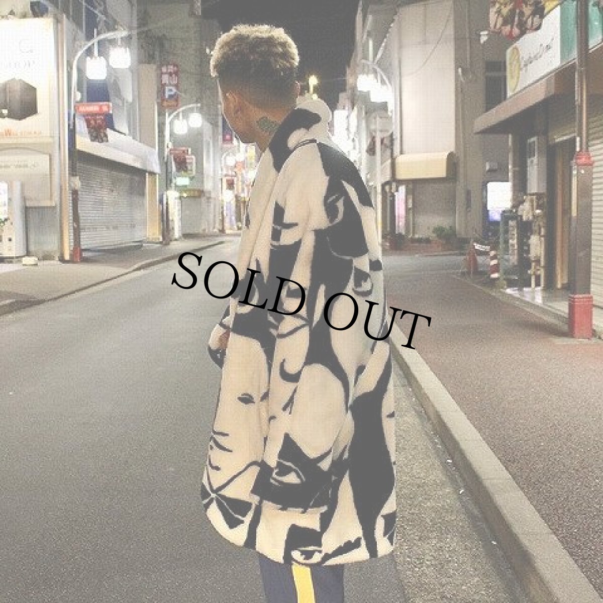 画像3: 80's〜90's DONNYBROOK USA製 フェイス柄 フェイクファーコート (3)