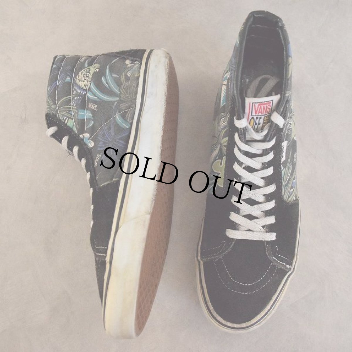 画像3: 90's VANS USA製 SK8-Hi オウム柄 10 (3)