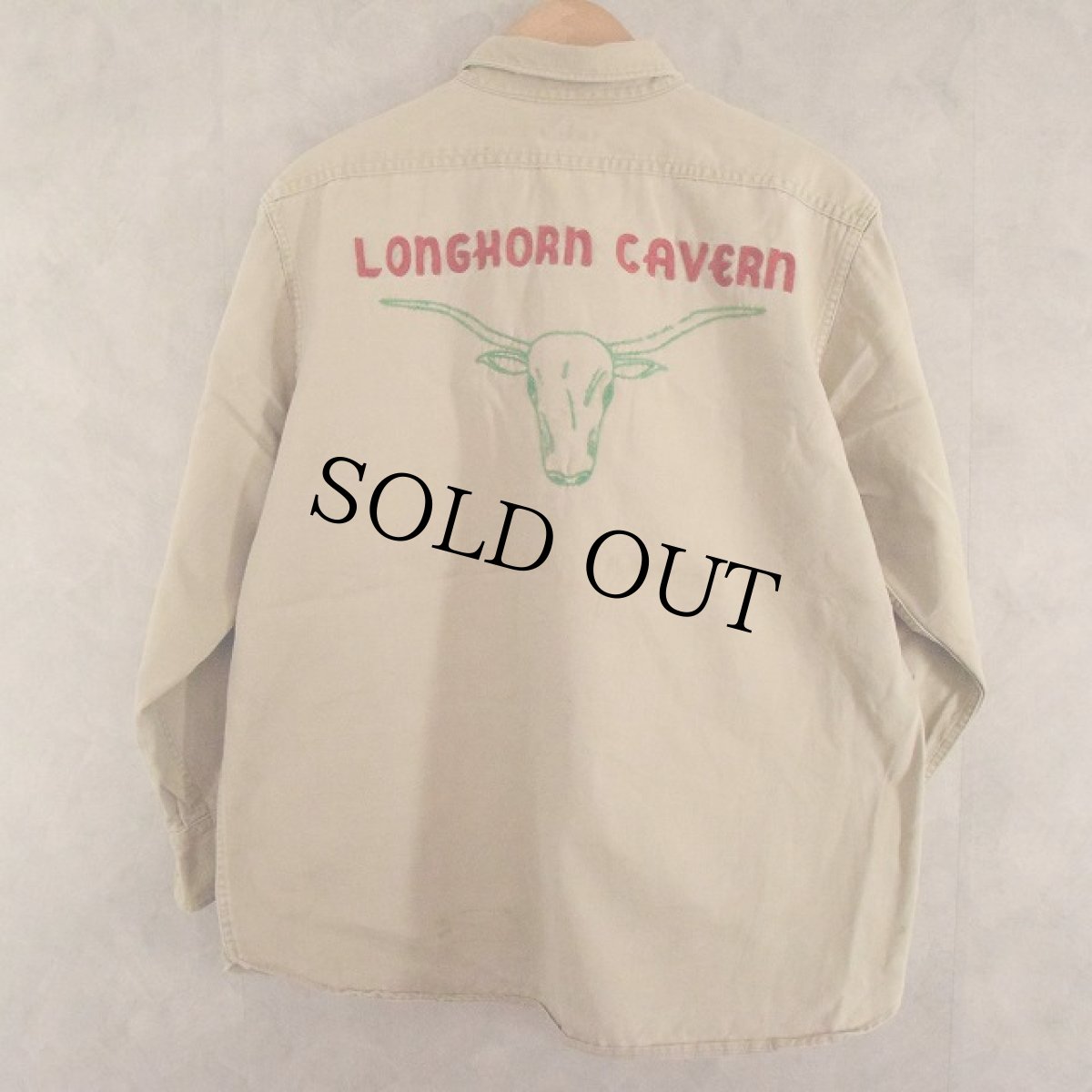 画像1: 50's Carhartt "LONGHORN チェーン刺繍" Work Shirt (1)