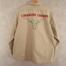 画像1: 50's Carhartt "LONGHORN チェーン刺繍" Work Shirt (1)