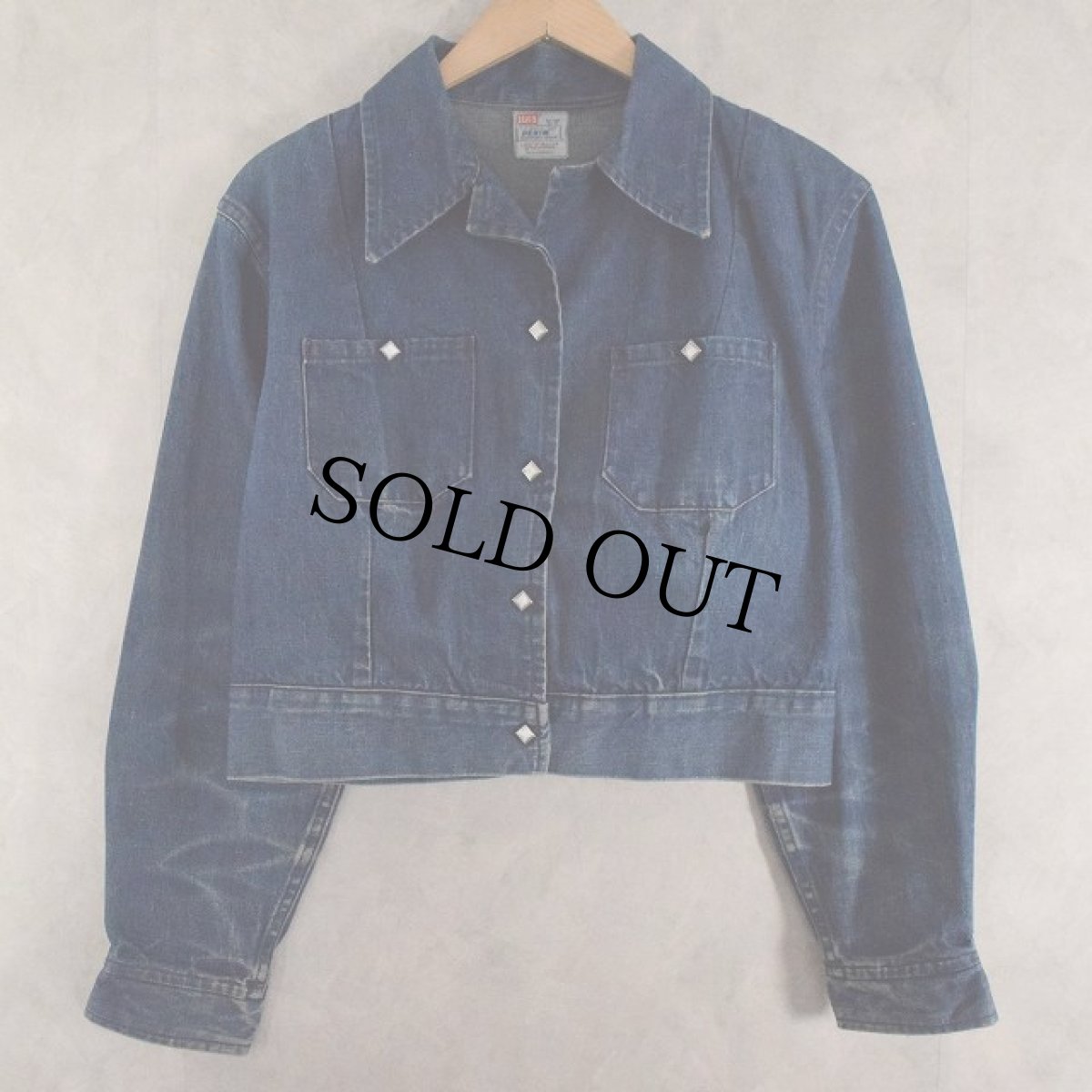 画像1: 50's LEVI'S Shorthorn Denim Lunch Jacket (1)