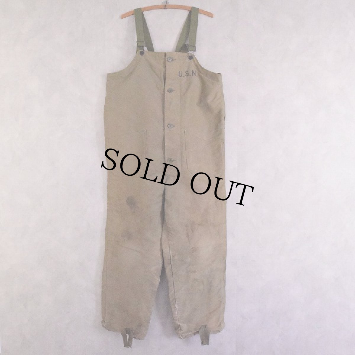 画像2: 40's U.S.NAVY N-1 デッキパンツ (2)