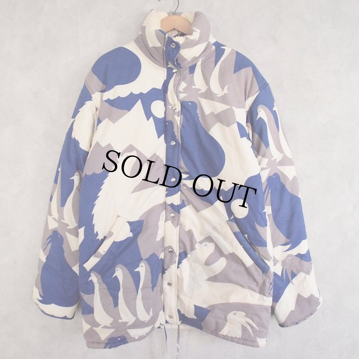 画像2: 80's Enrico Coveri ITALY製 animal pattern 中綿ジャケット (2)