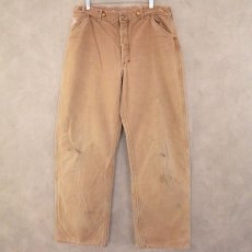 画像1: 40's〜50's Carhartt "ハートタグ" 裏地付きダックペインターパンツ W35 (1)