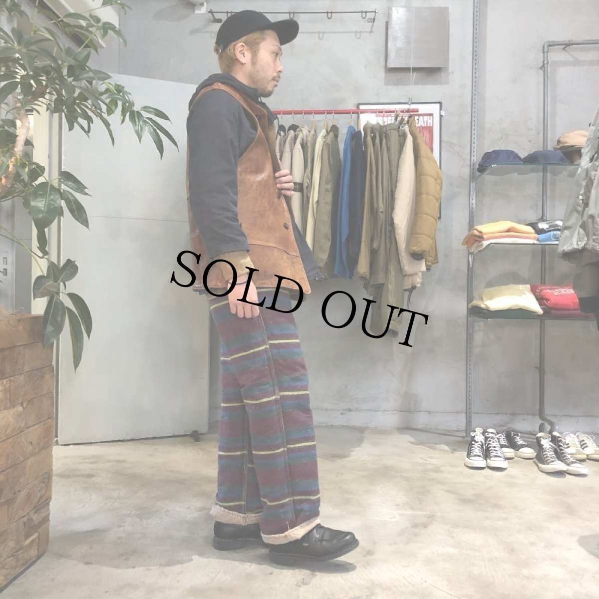 画像10: 40's〜50's Carhartt "ハートタグ" 裏地付きダックペインターパンツ W35 (10)