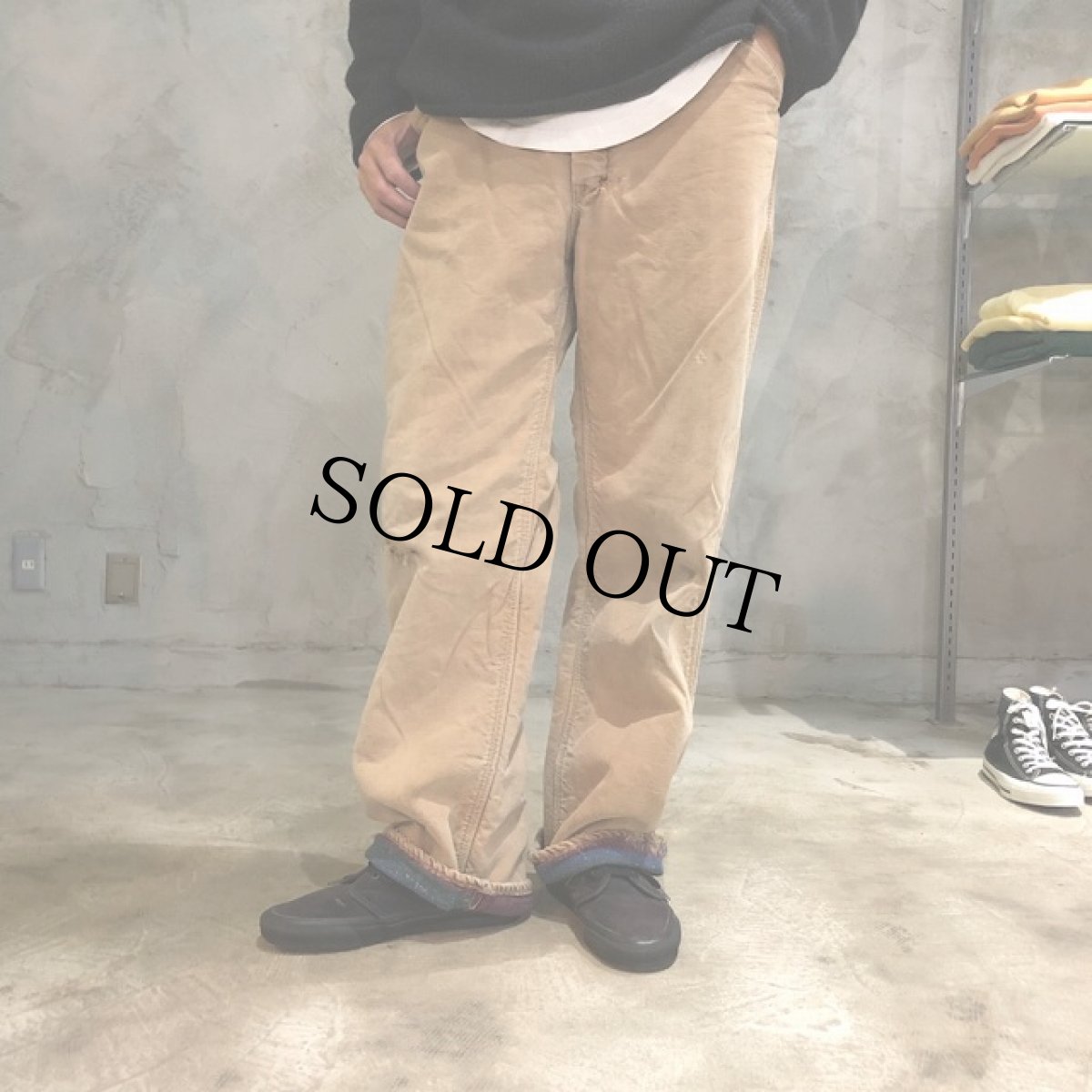 画像4: 40's〜50's Carhartt "ハートタグ" 裏地付きダックペインターパンツ W35 (4)