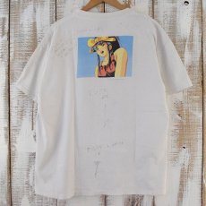 画像2: 90's LA BLUE GIRL USA製 ハンドペイント コミックTシャツ XL (2)