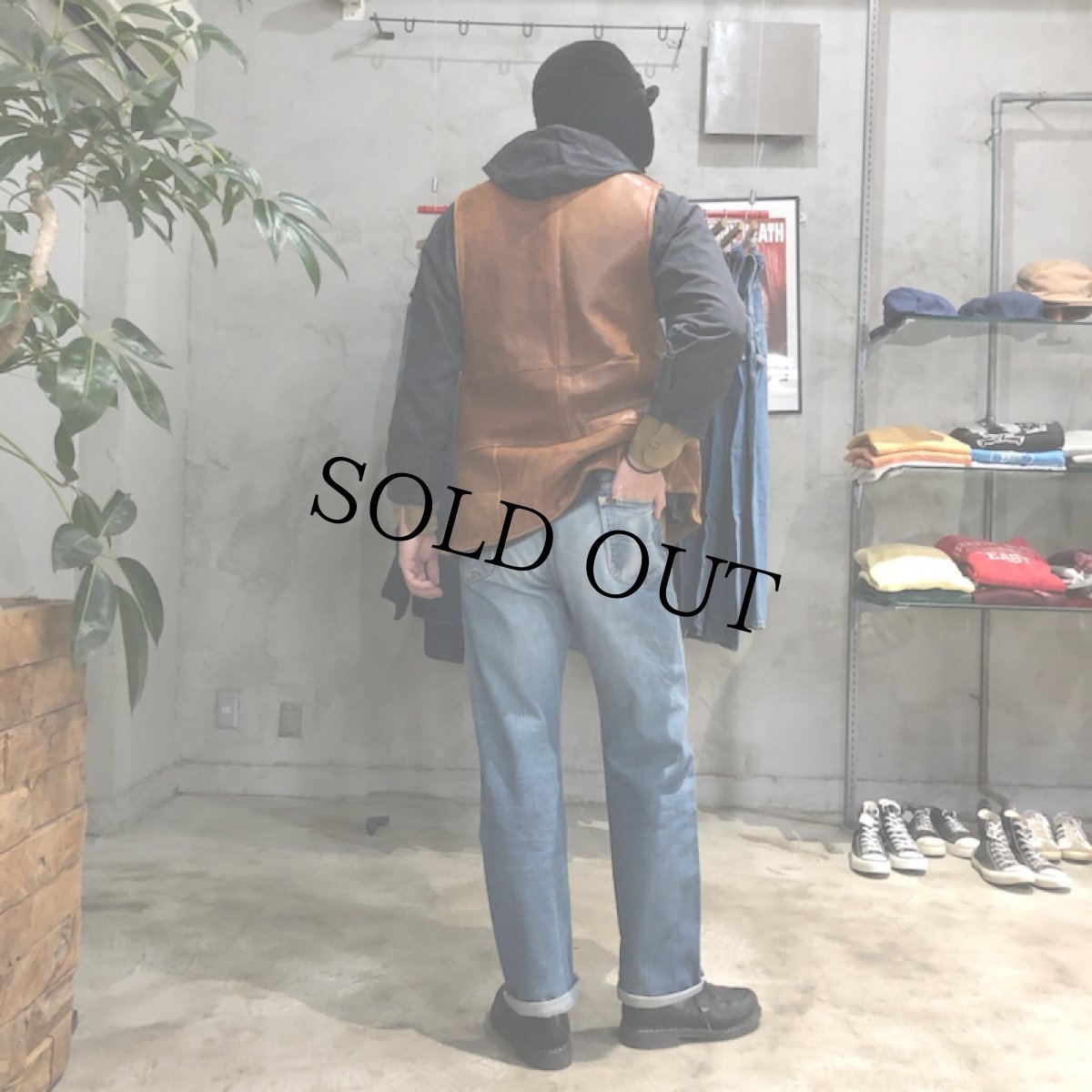 画像5: 40's〜50's Lee Riders 101B 赤センタータグ デニムパンツ W32 (5)