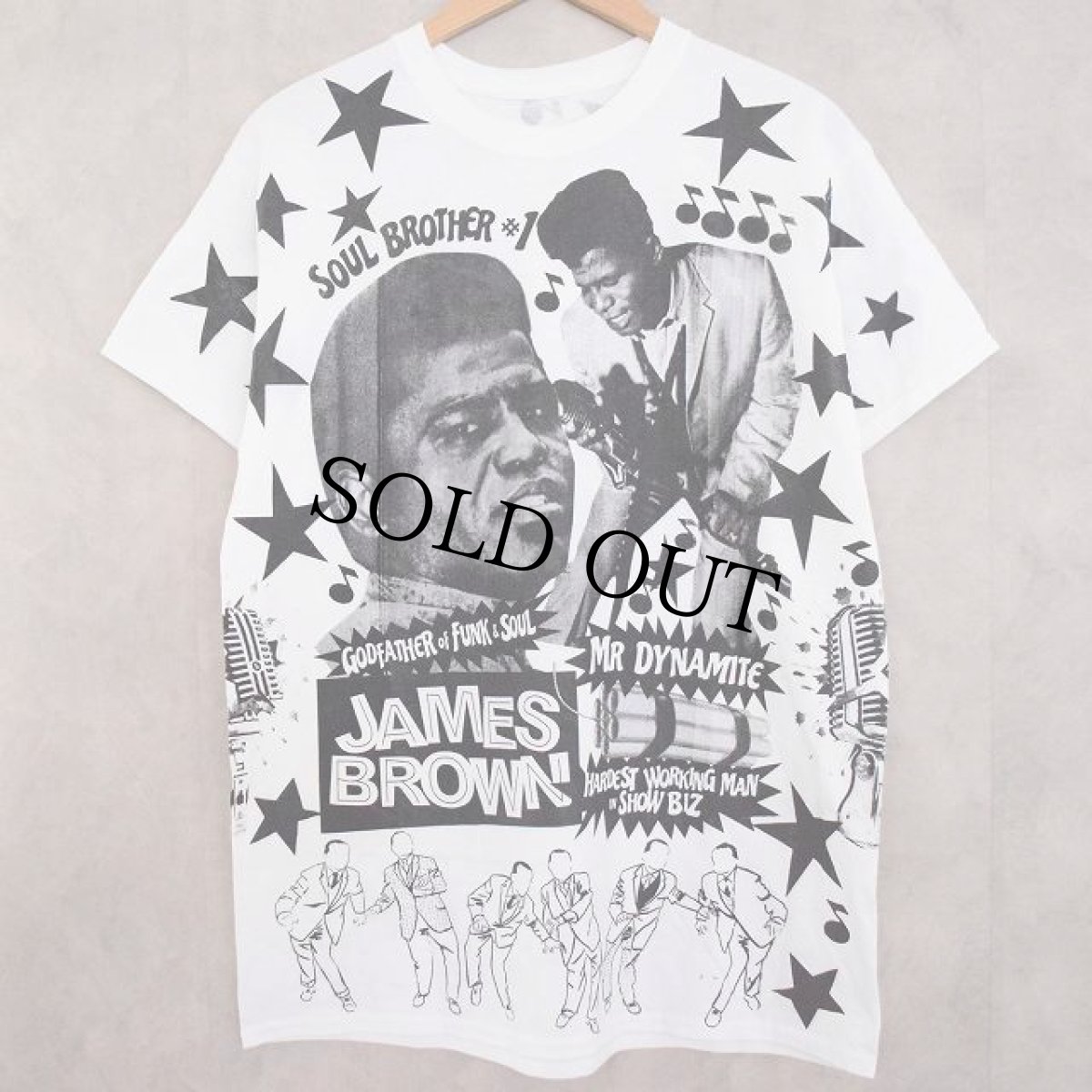 画像1: JAMES BROWN Music T-shirt (1)