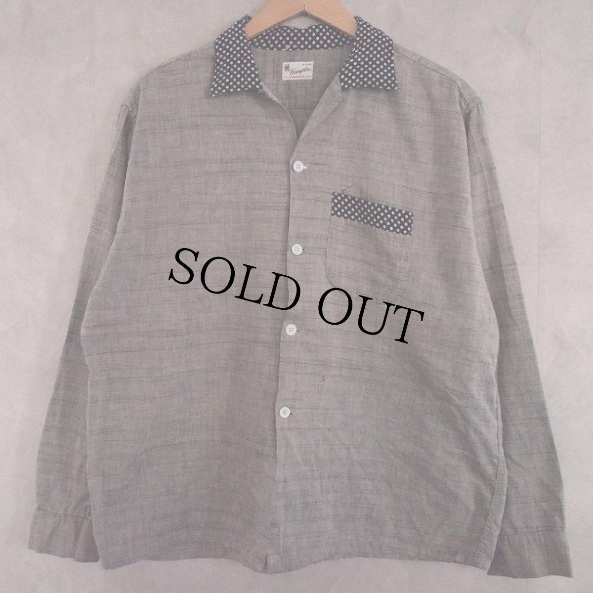 画像1: 50's〜60's Hampton Dot Shirt (1)