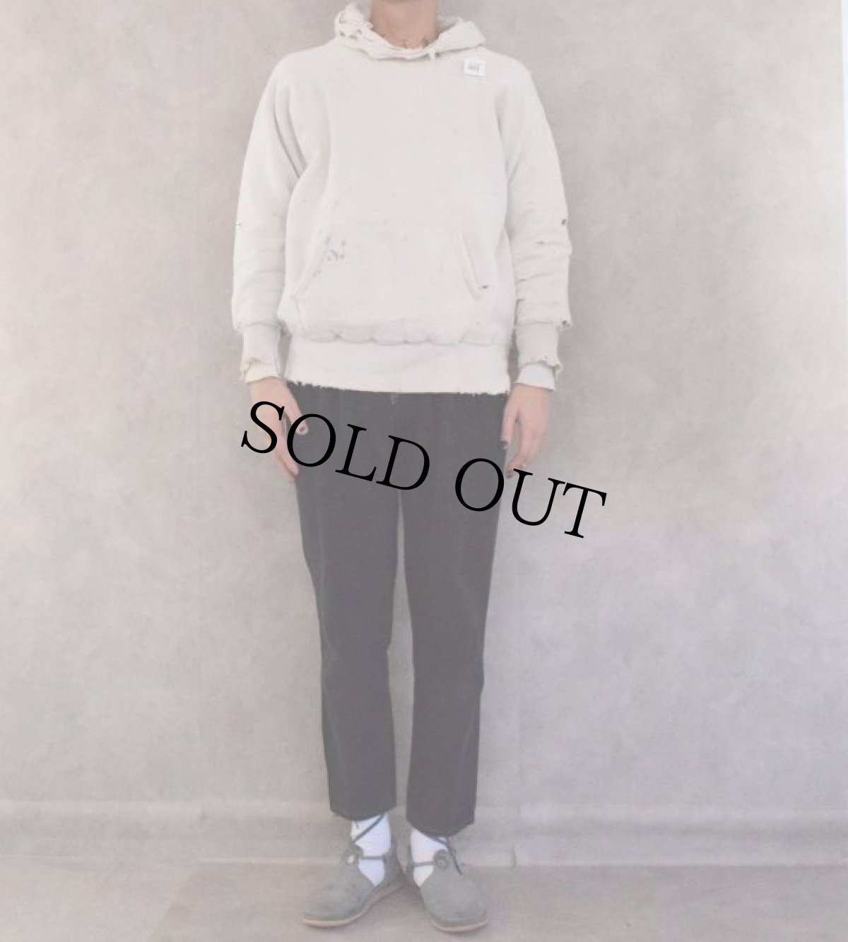 画像3: 60's 裏地サーマル スウェットフーディ (3)