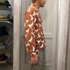 画像3: 40's NORRIS Casuals 鳥柄 L/S Aloha Shirt (3)