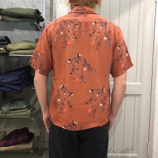 画像4: 50's Holiday WOLF Rayon Shirt S (4)