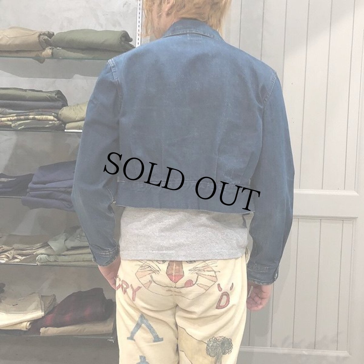 画像4: 50's LEVI'S Shorthorn Denim Lunch Jacket (4)