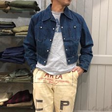 画像2: 50's LEVI'S Shorthorn Denim Lunch Jacket (2)