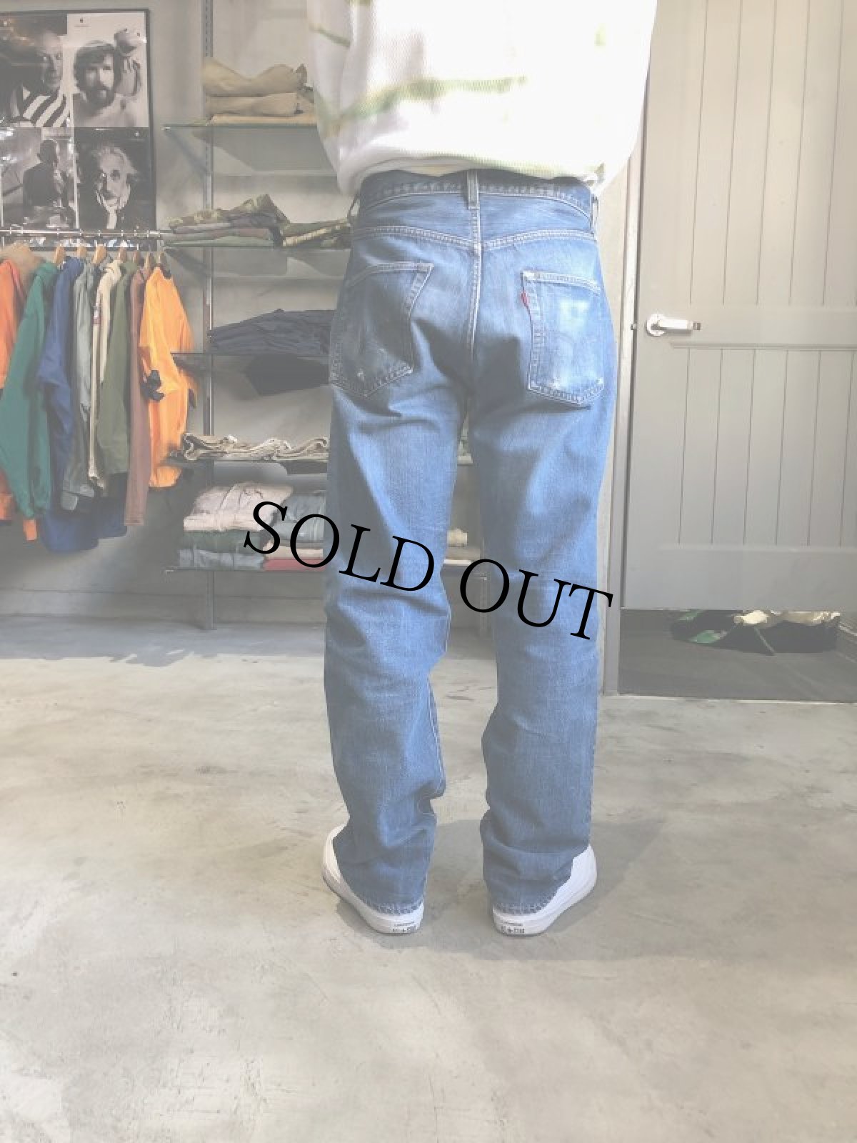 画像5: 60's〜70's LEVI'S 501 BIGE デニムパンツ W33 (5)