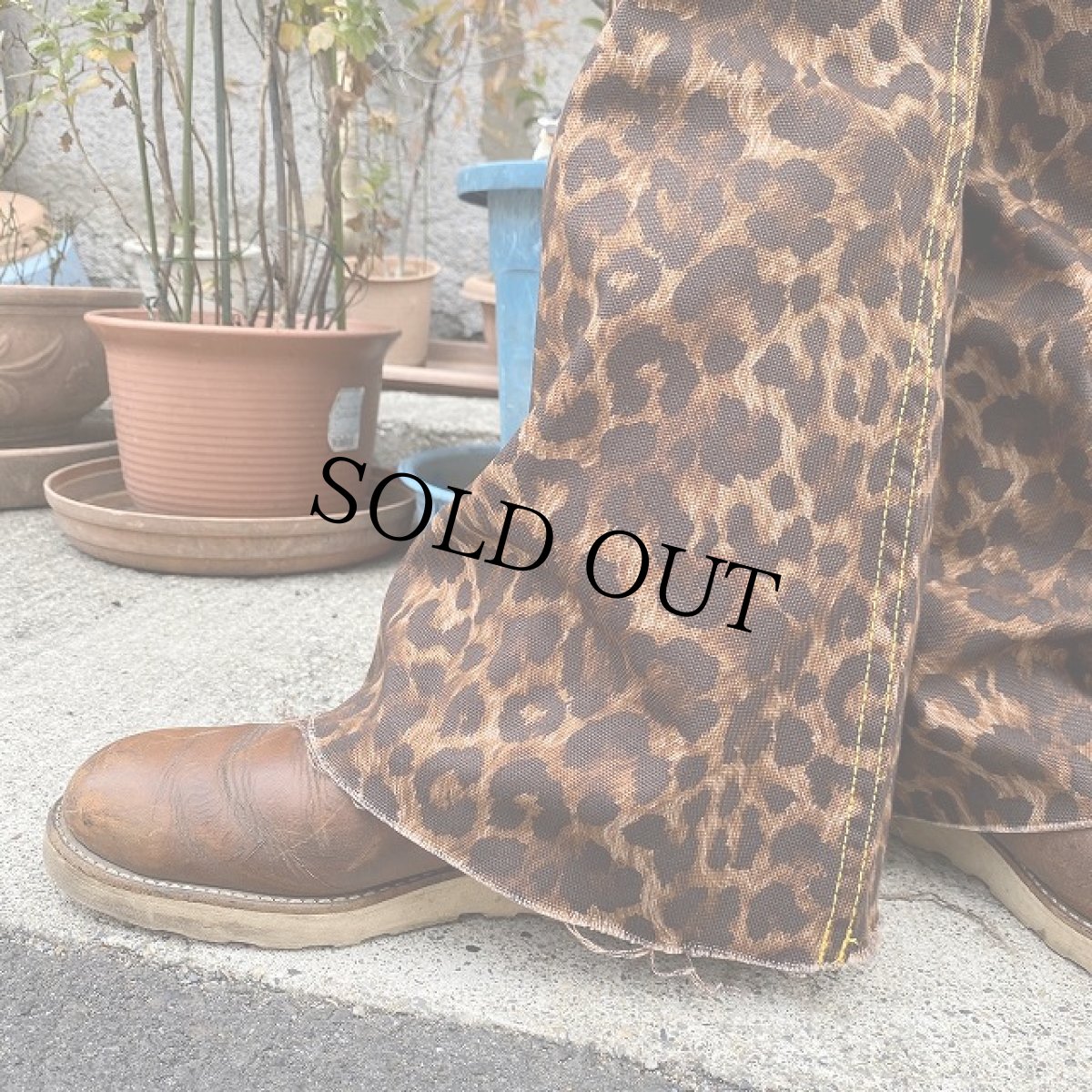 画像4: STRANGE TRIP "LOOSE ROCKER PANTS" BROWN LEOPARD 【L】 (4)