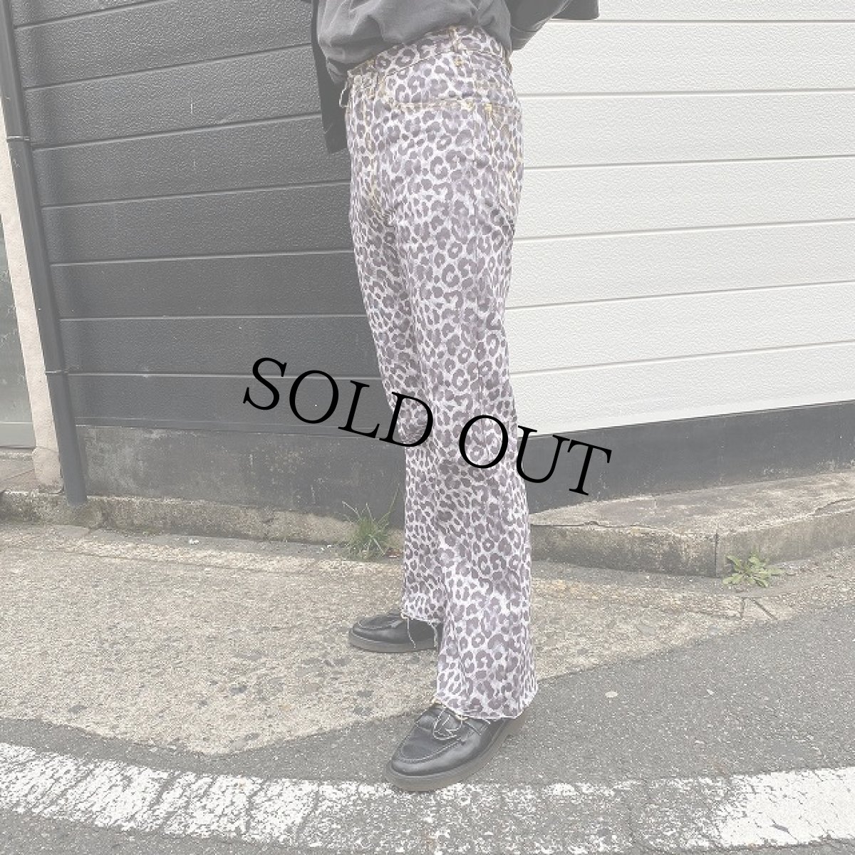 画像1: STRANGE TRIP "LOOSE ROCKER PANTS" WHITE LEOPARD 【M】 (1)